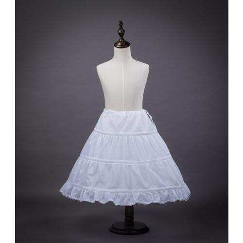 Children Show Petticoat 3 Hoops Petticoat Short Tulle Skirts Child Underskirt For Dress In Stock