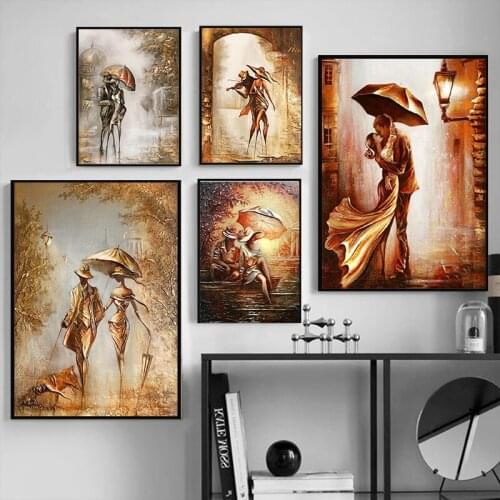 Wonderful Love Art Canvas Paintings Reproductions The Romantic Wall Art Picture Posters and Prints For Bedroom Decoration