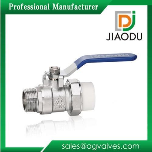 Manufacturers supply brass valve live outside the wire PPR ball valve copper plated copper valve high quality Yuhuan valve
