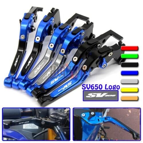 Motorcycle CNC Accessories Adjustable Folding Extendable Brake Clutch Levers for SUZUKI SV650 SV 650 2016-2017