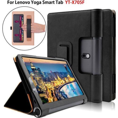 Luxury Case For Lenovo Yoga Smart Tab YT-X705F Tablet Cover Funda for Lenovo Yoga Tab 5 10.1 inch Hand Holder Stand Skin Shell
