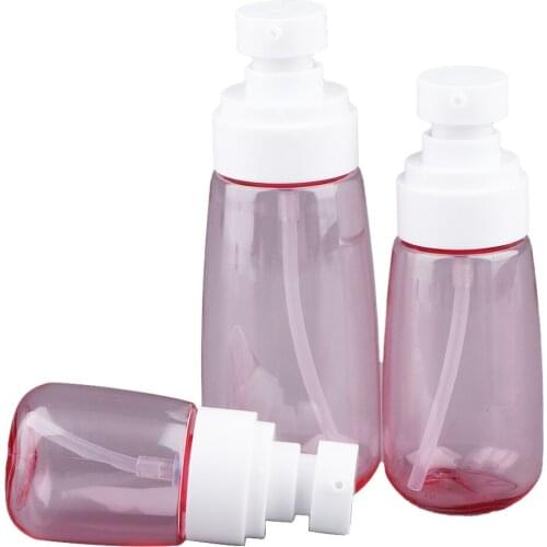 Pink Plastic Spray Mist Bottle Pipette Container Cosmetic Liquid for Outdoor
