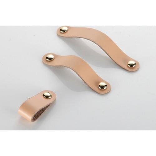 1Pcs Soft Handle and Knobs With Screws PU Leather Door Knobs Pull Dresser Drawer Cabinet Furniture Hardware