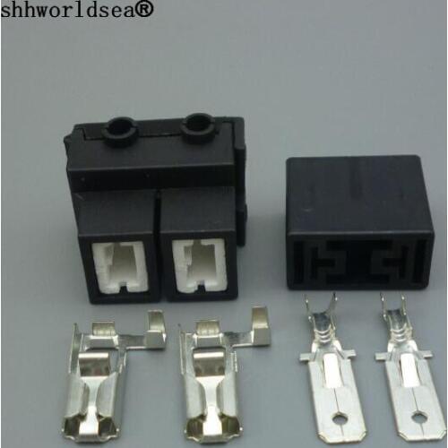 Shhworldsea 100set H7 Ceramic High Temperature Resistant Headlight Bulb Connector Plug socket car h7