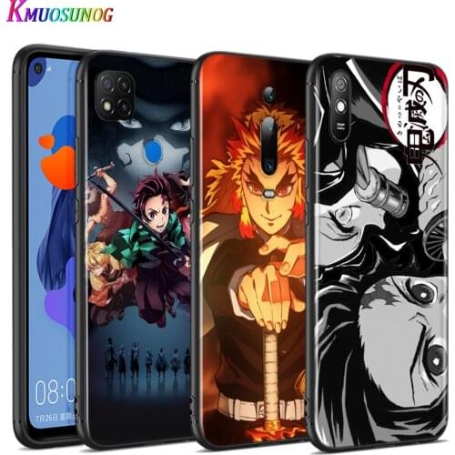 Silicone Cover Animal Kimetsu No Yaiba For Xiaomi Redmi 9T 9 9C 9A 9AT 9i 8 8A 7 6 Pro 7A 6A 5 5A 4X Plus Phone Case