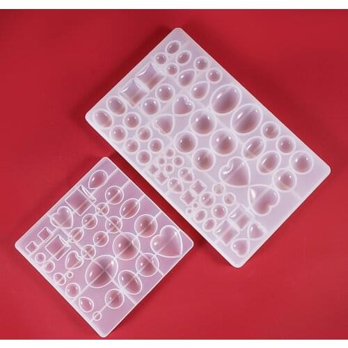 UV Epoxy Pendant Mold DIY Crystal Glass Cabochon Stone Jewelry Making Crafts Round Handmade Cake Fondant Chocolate Tools