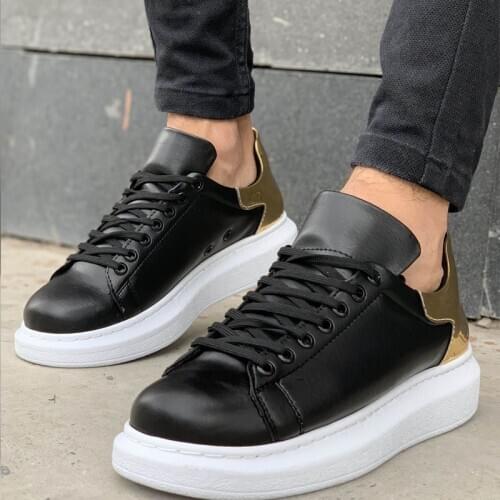 YT&HG Men's Leather Sneakers