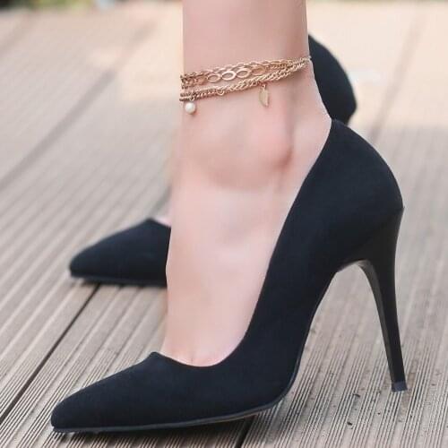 Tonar Reme Black Suede Stiletto Women 'S Shoes Spring Summer Elegant Style Casual Cool Casual New Season Daily