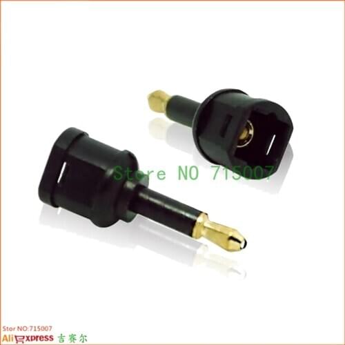 1pcs/lot High Quality TosLink Optical Digital Socket Female to 3.5mm Mini Jack Plug Male Audio Optical Adaptor