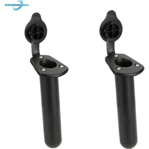 2PCS Fishing Rod Holder With Cap Cover Gasket For Kayak Boat Canoe Marine Yacht Stand For Fishing Rod Rack Pesca Angling Tackle
