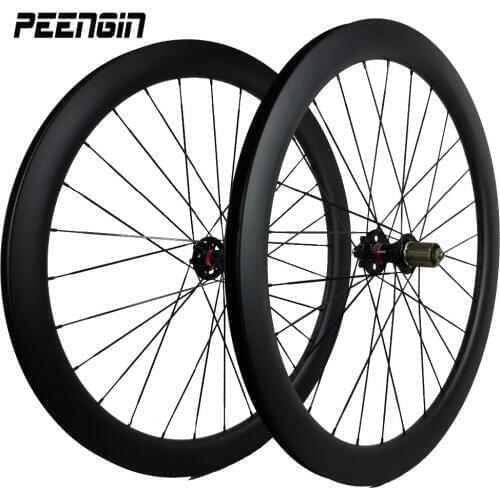 2020 latest 700Ccarbon disc brake wheels 58mm clincher tubeless compatible 28mm width rim bed quick speed wheelset Novatec D791