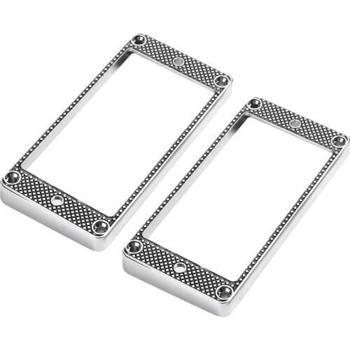 2x Curved Humbucker Pickup Rings Replacement for LP Electric Guitar