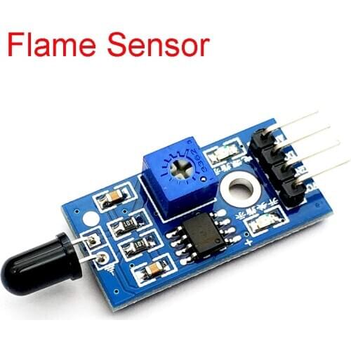 LM393 4 Pin IR Flame Detection Sensor Module Fire Detector Infrared Receiver Module for arduino Diy Kit