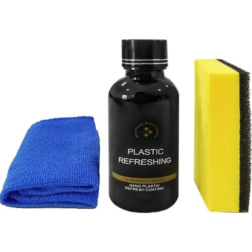 Car Plastic Parts 30ml Retreading Agent Instrument Panel Agent Automotive Interior Plastic Part Retreading Cleaning Agent