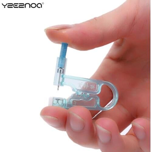 1 Set Disposable Sterile Ear Piercing Unit Cartilage Tragus Helix Piercing Gun Tool Kit Build In Steel Stud Earring Ball