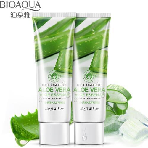 BIOAQUA Aloe Vera Gel Face Cream Hyaluronic Acid Anti Winkle Whitening Moisturizing Acne Treatment Cream Skin Care