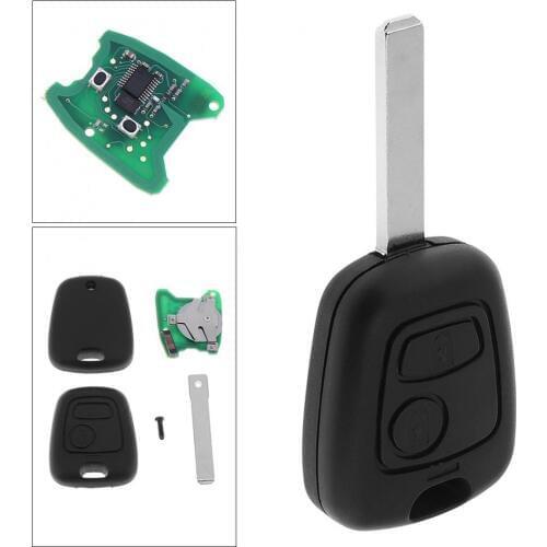 2 Buttons Keyless Uncut Flip Remote Key Fob with Chip and VA2 Blade for Citroen C1 C2 C3 C4 Xsara Picasso