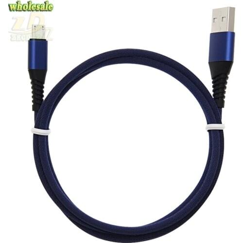 For Lighting Micro USB C Cable Durable cloth texture Data Sync Charger Cables For iPhone X 5 6 Cord/typec/8pin salable 50pcs/lot