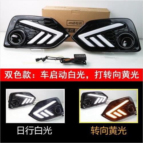 Hatchback For Honda Civic 16-21 Years Daytime Running Light Fog Lamp Assembly LED Rgb Led Drl Strip Daytime Running Light