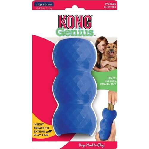 L-Size KONG Genius Mike Dog Toy, Color Varies