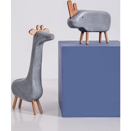 Resin simulation animal small ornaments cute creative Children Gift Modern Minimalist desk Desktop decorations Furnishings