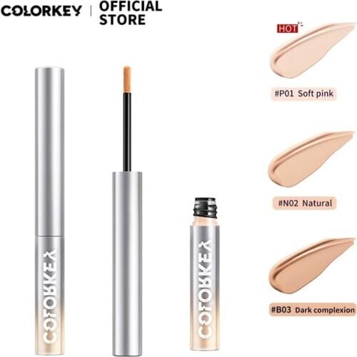 Colorkey Liquid Concealer Cream Full Coverage Makeup Moisturizing Acne Mark Dark Circles Cover Lasting Tool for Base Cosmetic