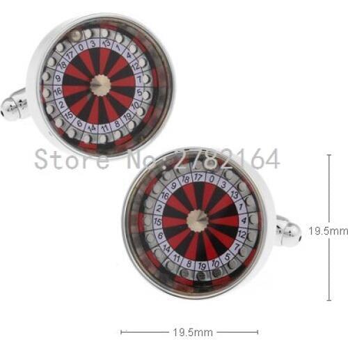 Circular high-grade roulette cufflinks shirts cufflinks men cufflinks cuff free shipping