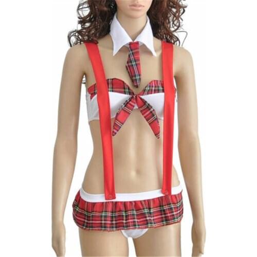 Summer Women Sexy Lingerie Girl Lattice Uniform Halloween Cosplay School Exotic Sex Cosplay Costume Fancy Gstring Nightwear Sets