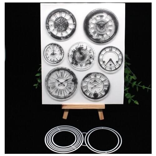 KSCRAFT Clocks Metal Cutting Dies or Stamp for DIY Scrapbooking/photo album Decorative Embossing DIY Paper Cards