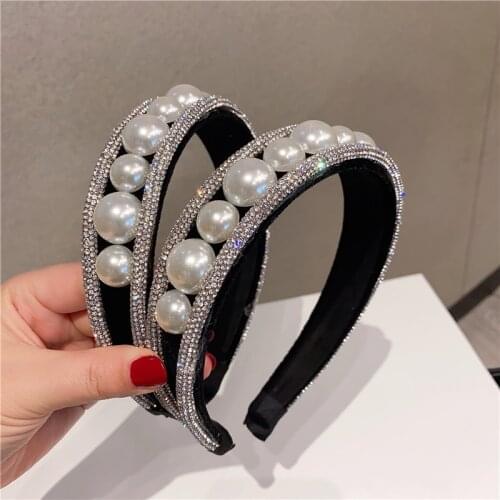 Fashion Exquisite rhinestone bows Hair Hoop Headband Hairband for Women Girls Shining Hair Band Hair Accessories 2018 New