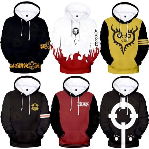One Piece Luffy Hoodies Men Casual Pullover Japanese Anime 3D Printed Male Streetwear Cosplay Clothes Spring Autumn Tops Jacket