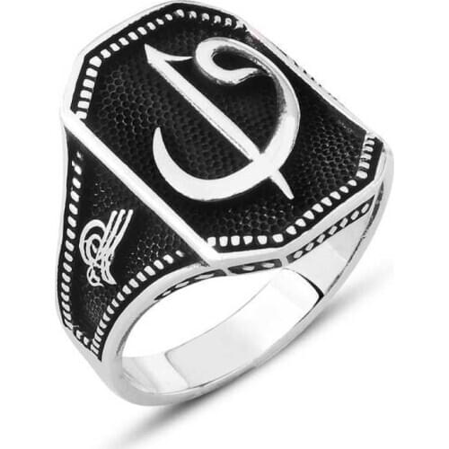 Original silver, Aleph Vav Male ,Ring, Good Quality and Affordable Aleph-Woah, Rings Types