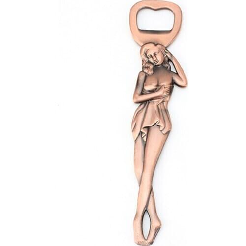 Zinc Alloy Bottle Opener Creativity Sexy Women Bottle-cap Openers Birthday Christmas Gifts for Drinks,Beer 3D Bottle Opener