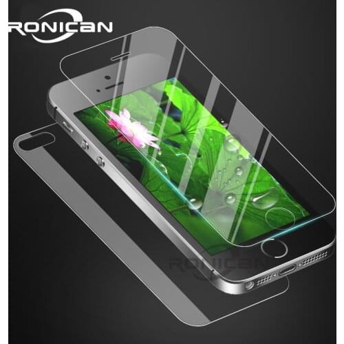 Front and Back Screen Protector Tempered Glass for iphone 6 6s 4 4s 7 8 Plus Explosion Proof Protective Film For iPhone 5 5S SE