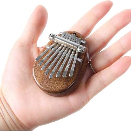 8 Keys Kalimba Portable Thumb Piano Finger Percussion Mini Thumb Piano 8 Tone Cute Portable Musical Instrument Christmas Gift