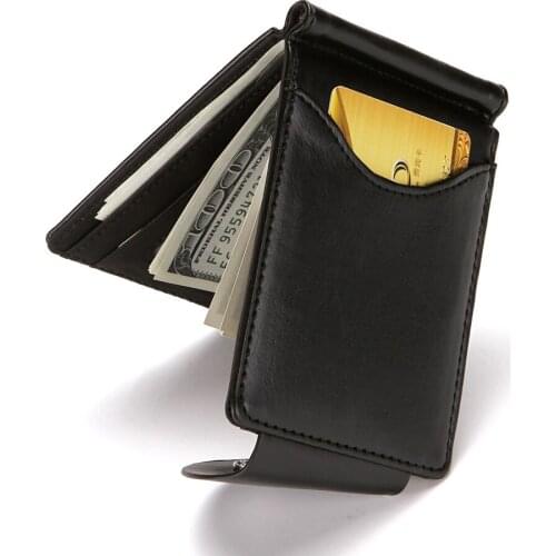 Portable Men Business Style Wallet PU Leather Foldable Purse Coin ID Card Cash Holders Casual Wild Daily Using Wallet