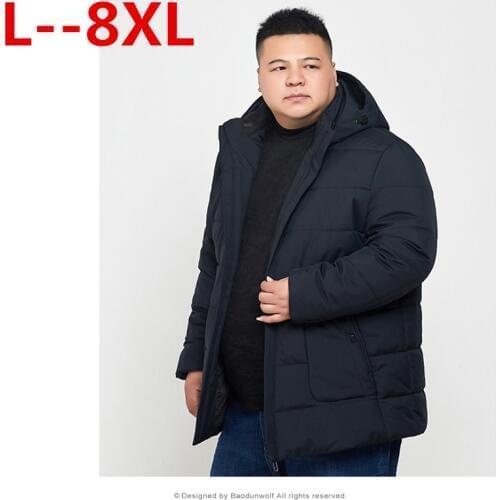 PLUS 10XL 8XL 6XL 5XL Top Quality Warm Mens Warm Winter Jacket Windproof Casual Outerwear Thick Medium Long Coat Men Parka