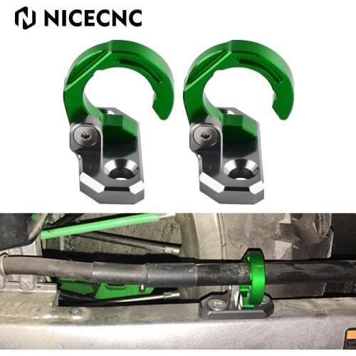 NICECNC Rear Brake Hose Cable Clamp Holder Guide Mount for Kawasaki KX 85 125 500 60 250 80 KLX 140 140G 140L 300 400R 400SR 650