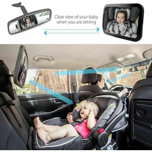 Baby Car Seat Rear View Mirror Facing Back Infant Kids Child Toddler Ward Safety Baby Safety Mirror