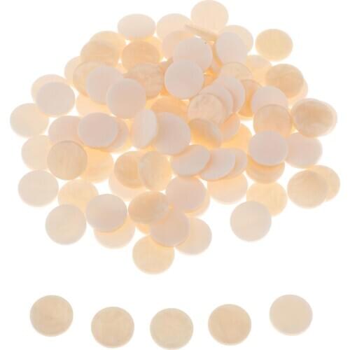 100 Pcs 0.5 Inch Trumpet Cornet Valve Finger Key Buttons Replacement Parts