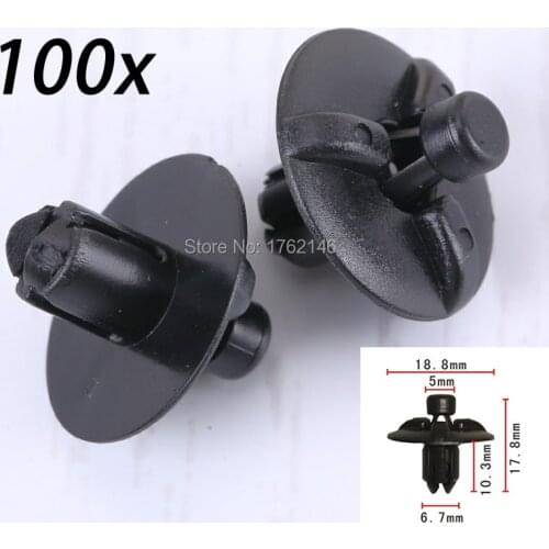 100x Engine Cover Clips Plastic Trim Fasteners Motor Shields & Panels 53259-48010, 5325948010 for Toyota Lexus ES GS IS