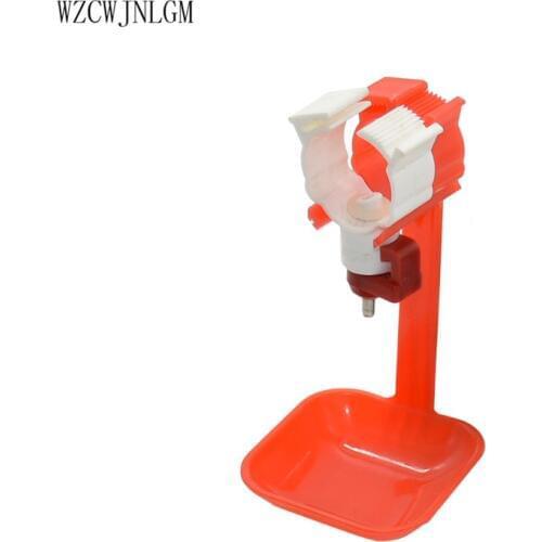 40 Sets Of Straight Arm Red Hanging Cups Chicken Steel Ball Nipple Drinking Fountains 25mm Caliber Poultry Drinking Equipment