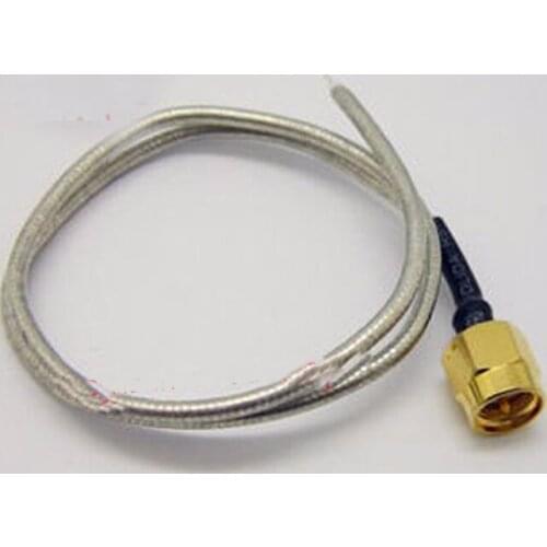 Free shipping 10pc 50-2 RG405 semi-flexible wire with male SMA RF coaxial high frequency feeder 50 ohm 15cm pin inside