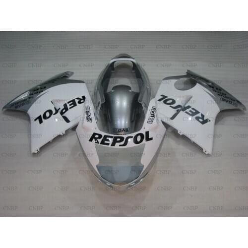 CBR1100XX 1996 - 2005 Fairings CBR1100 XX 2001 Fairing CBR 1100 XX 1999 Silver White Repsol Fairing