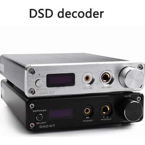 HIFI fever DSD decoder audio decoder DAC-X7 USB coaxial fiber AUX decoding amp high resolution converter amplifier