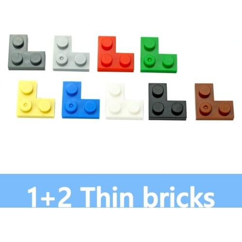 DIY Building Blocks 100PCS Thin Figures Bricks 1+2 Dots Educational Creative Size Compatible With 2420 Plastic Toys for Children