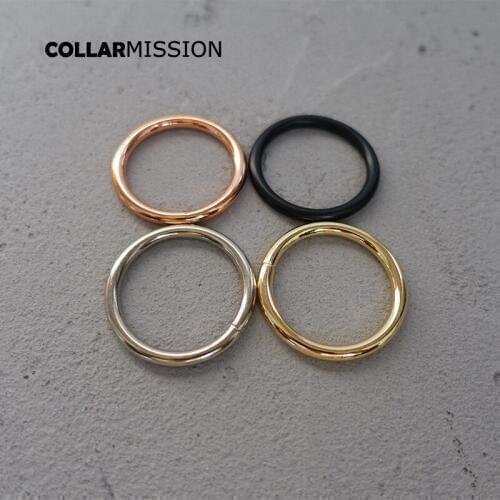 Metal buckle for bag cat dog leash 30mm webbing o ring for backpack keychain diy accessory durable hardness 4 colours