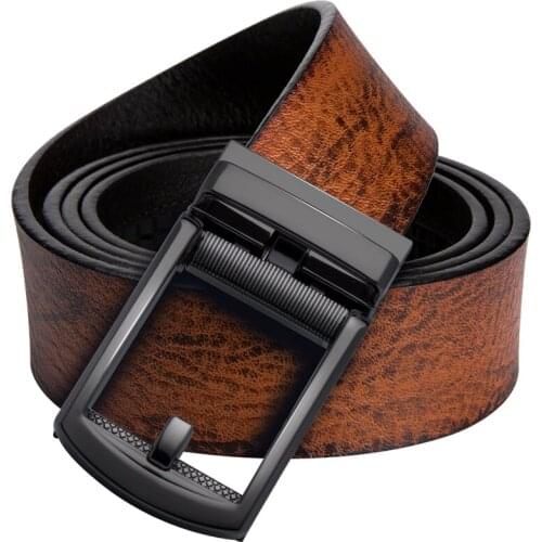 Fashion Men Belt Leather Belt For Men Ratchet Dress Belt with Linxx Buckle Automatic buckle Straps waistband Barry.Wang CS-0005