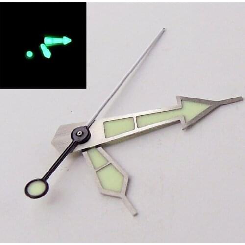 Watch Hands Set Needles Super Japan C3 Luminous For NH35 NH36 4R35 4R36 Movement Wristwatch Repaire Replacement