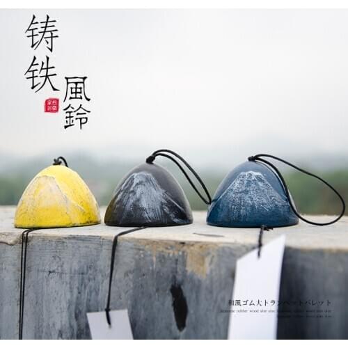 Newest Japan Mountain And Wind Cast Iron Wind Bell Japanese Sound Clear Southern Metal Hanging Iron Temple Blessing Gift